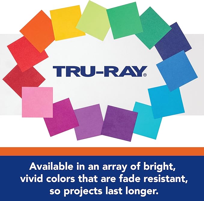 Pacon 103032 Tru-Ray Construction Paper, 76 lbs., 12 x 18, Magenta, 50 Sheets/Pack