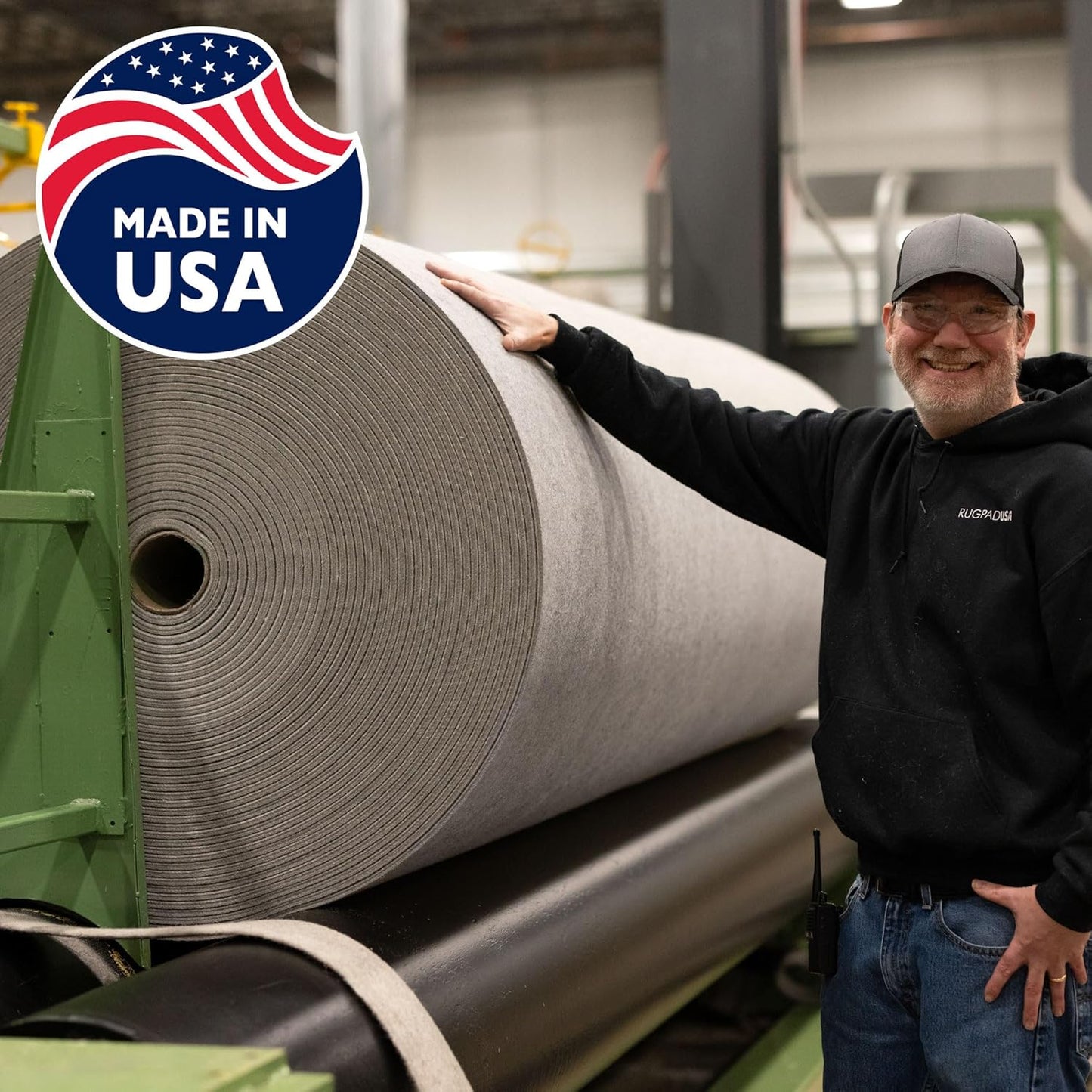 RUGPADUSA - Eco-Plush - 7'10" x 9'10" - 1/2" Thick - 100% Felt - Luxurious Cushioned Rug Pad - Available in 3 Thicknesses, Many Custom Sizes