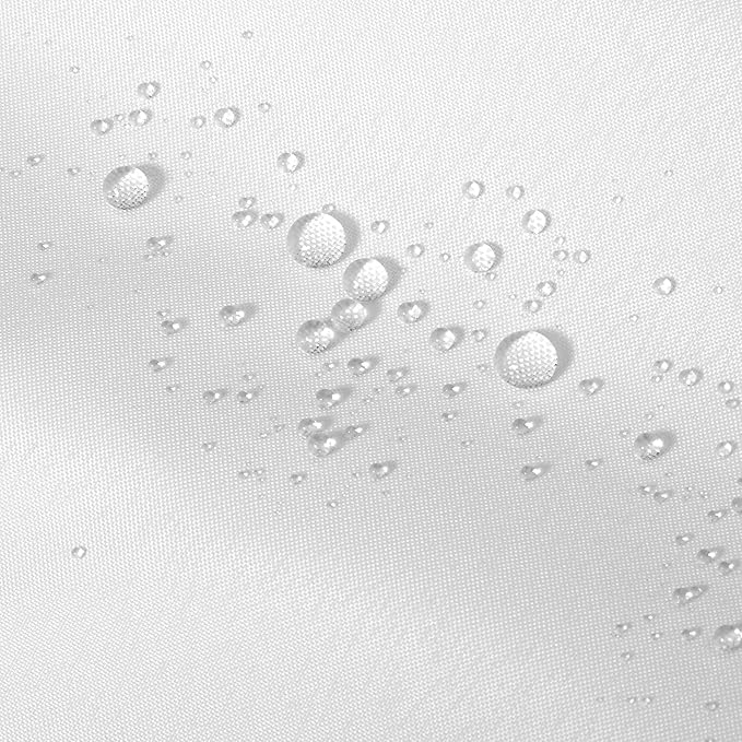 ALYVIA SPRING Extra Long Fabric Shower Curtain Liner Waterproof - 72" x 84", Soft & Lightweight XL Shower Curtain with Magnets, Machine Washable - 72x84, White