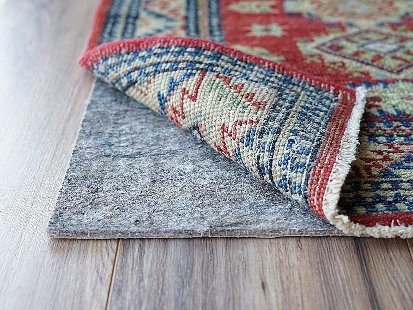 RUGPADUSA - Dual Surface - 11'x15' - 1/4" Thick - Felt + Rubber - Non-Slip Backing Rug Pad - Safe for All Floors