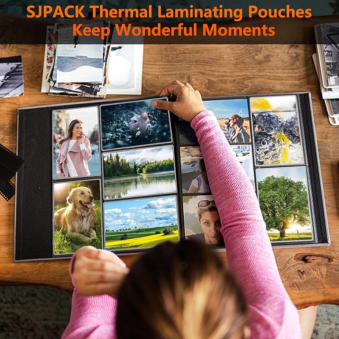 SJPACK Thermal Laminating Pouches, 9 x 11.5 Inches Laminating Sheets, 3 mil Thick Laminate Sheets, 2000 Pack,Clear