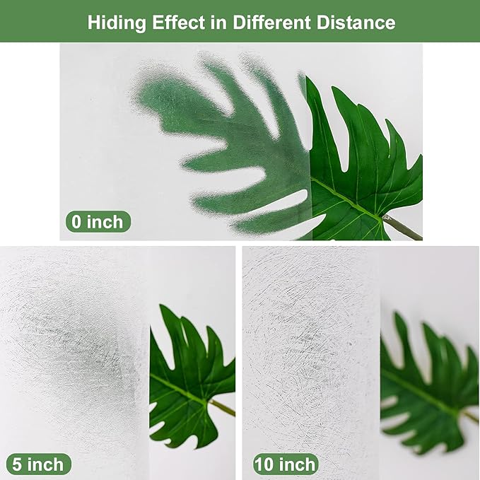 UFRIDAY Extra Long Shower Curtain Liner 84 inch, Heavy Duty White EVA 3D Frosted Shower Curtain Liners for Bathroom 72 x 84 Inches Weighted with 3 Big Magnets, Thick,Semi Transparent.