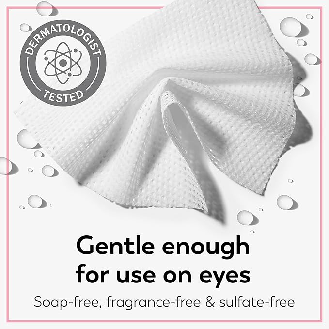Olay Daily Facials, Daily Clean Makeup Removing Facial Cleansing Wipes, 5-in-1 Water Activated Cloths, Exfoliates, Tones and Hydrates Skin, 66 count