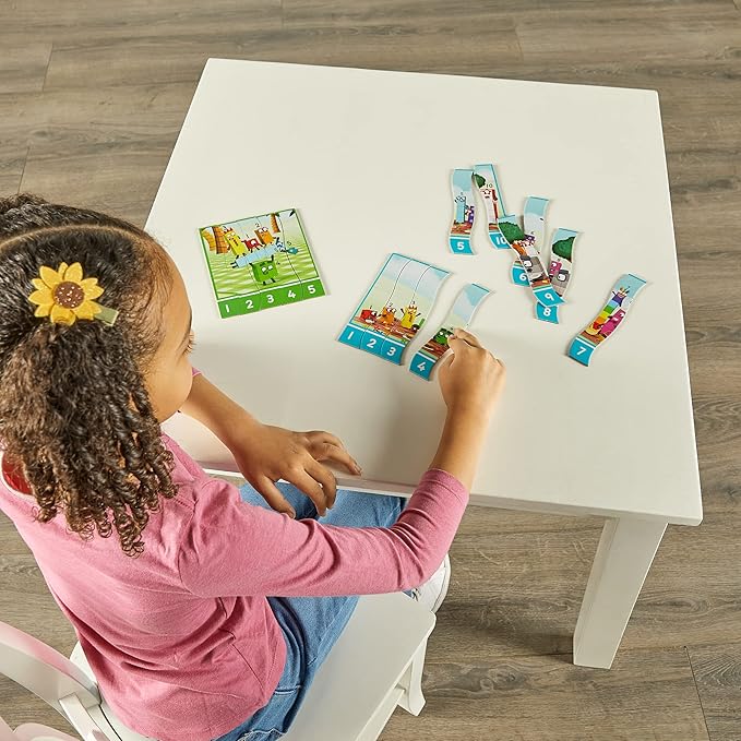 hand2mind Numberblocks Sequencing Puzzle Set, ﻿Sequence Cards, Matching Game, Math Toys, Toddler Educational Toys, Preschool Learning Activities, Kids Birthday Gifts, Easter Basket Stuffers for Kids