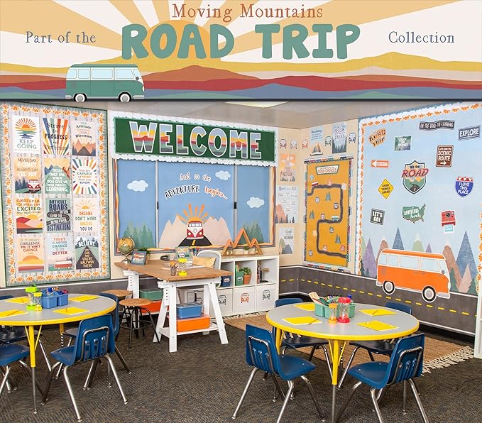 Teacher Created Resources Moving Mountains Road Trip Sun Positive Affirmations Bulletin Board (TCR9223)