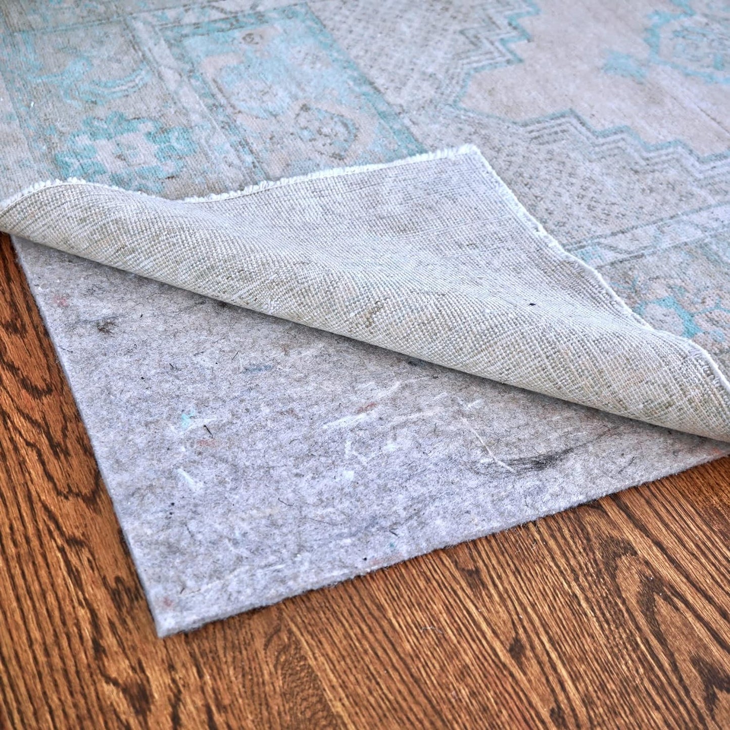 RUGPADUSA - Dual Surface - 2'6" x 8' - 1/8" Thick - Felt + Rubber - Non-Slip Backing Rug Pad - Adds Low-Profile Comfort and Protection