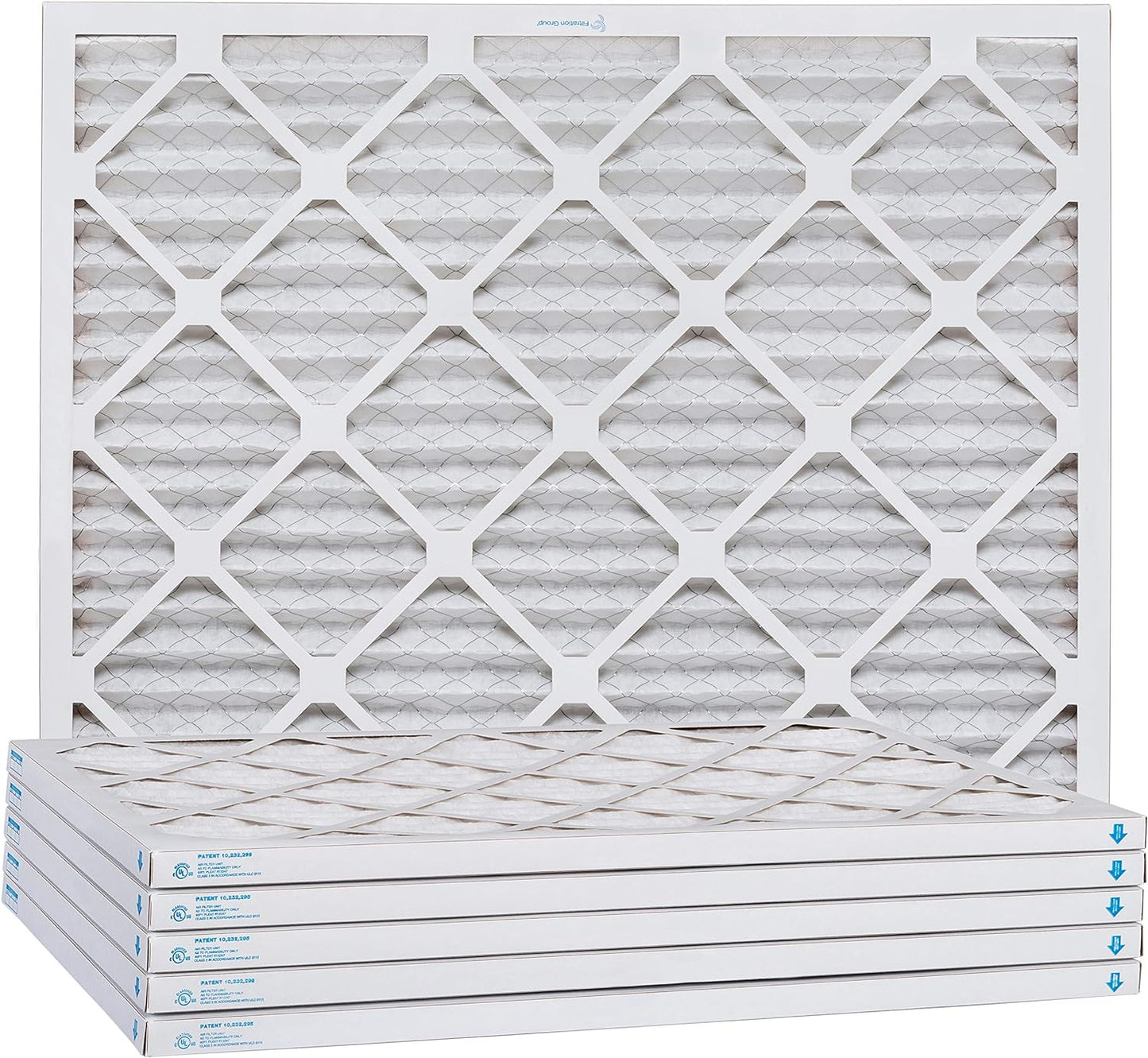 Aerostar 16 1/2x21 5/8x1 MERV 11 Pleated Air Filter, AC Furnace Air Filter, 6 Pack (Actual Size: 16 1/2" x 21 1/2" x 3/4")