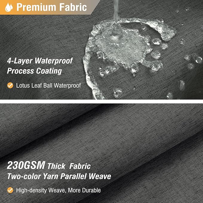 BTTN Grey Extra Long Shower Curtain, 72x96 Inch Long Linen Textured Heavy Duty Fabric Shower Curtain Set with 12 Hooks, Tall Simple Neutral Waterproof Cloth Shower Curtain for Bathroom, Charcoal Gray