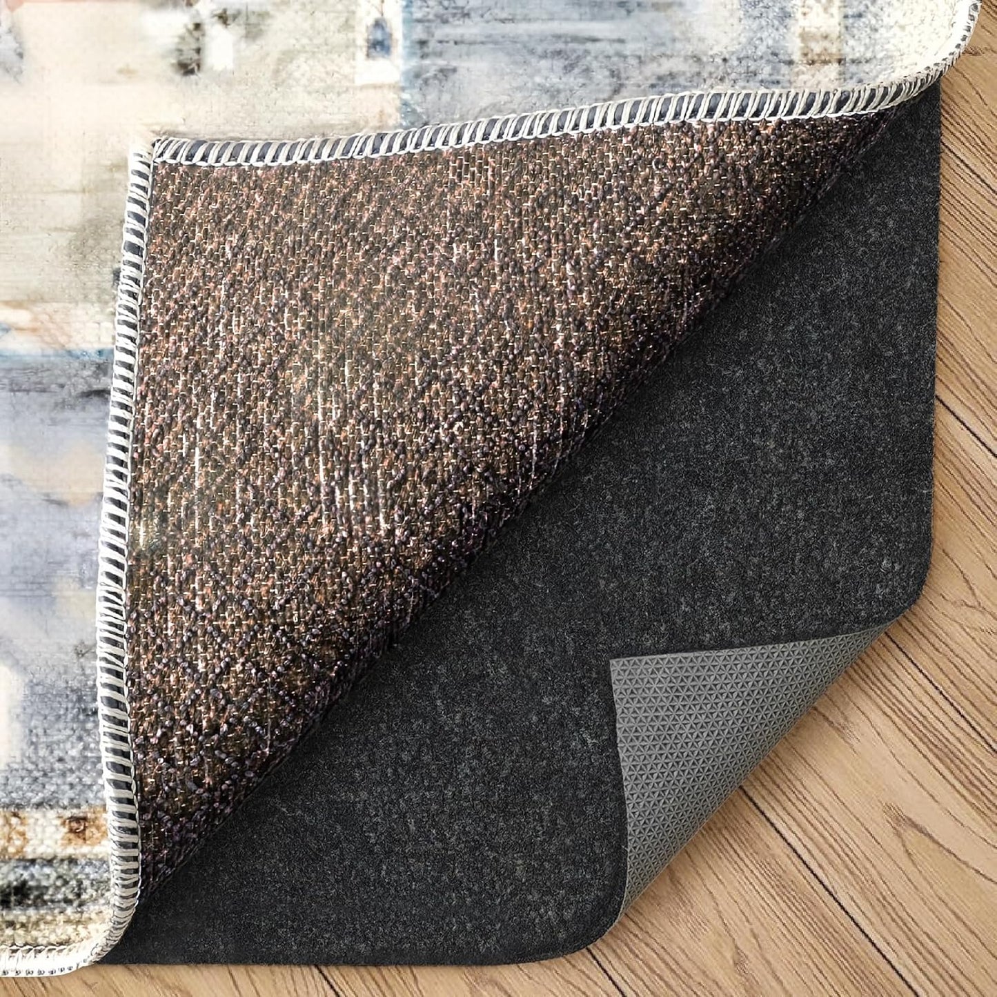 Felt Rug Pad, 2 x 8 Ft Rubber Non-Slip Rug Pad Gripper, Keep Rugs Secure and in Place, Extra Strong Under Carpet Mat Cushion - for All Floors